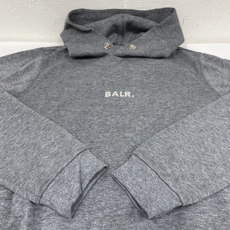 古着 USED パーカー 長袖 BALR. ボーラー パーカー Q-Series Straight Classic Hoodie スウェット プルオーバー ロゴメタルプレート B1261.1003 S ロゴ、文字 灰 / グレー / gray メンズ USED 古着 中古 50146705