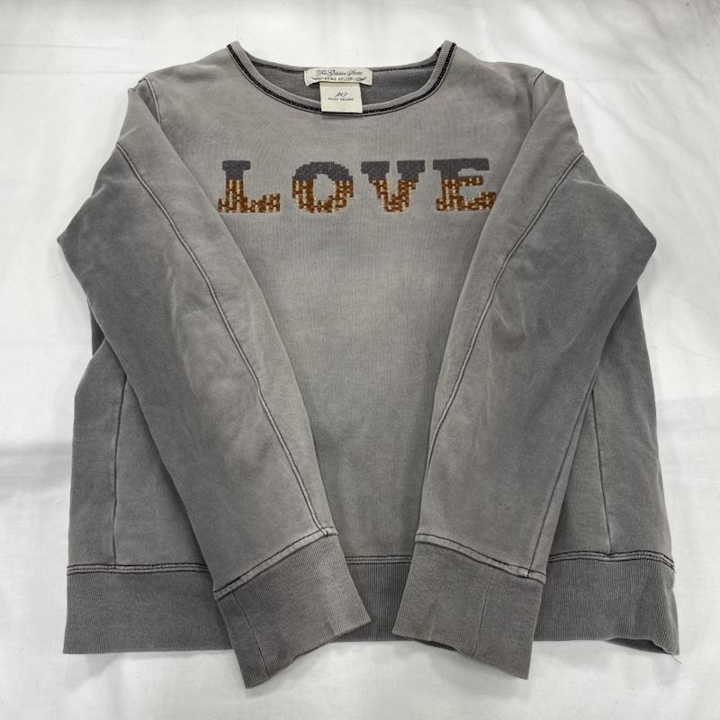 レミ レリーフ REMI RELIEF トレーナー 長袖 スウェット 刺繍 ロゴ トレーナー クルーネック ヴィンテージ加工 M ロゴ、文字 X 刺繍 灰 / グレー / gray メンズ USED 古着 中古 50146708