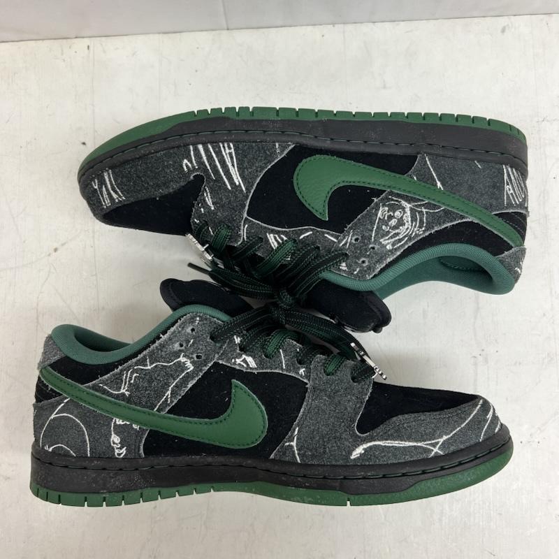 ナイキ NIKE スニーカー スニーカー THERE SKATEBOARDS × SB DUNK LOW QS ゼア HF7743-001 26.5cm 黒 / ブラック / black メンズ USED 古着 中古 50146718
