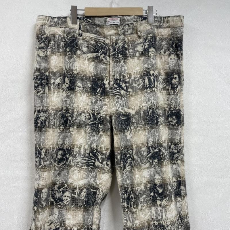 古着 USED パンツ ワークパンツ、ペインターパンツ NICENESS ナイスネス 24AW WOLMAN パジャマ パンツ チェック グラフィック ツイード ヴィンテージ加工 M 総柄 ナチュラル / ナチュラル / X ベージュ / ベージュ / beige X 紺 / ネイビー / navy メンズ USED 古着 中古 50146736