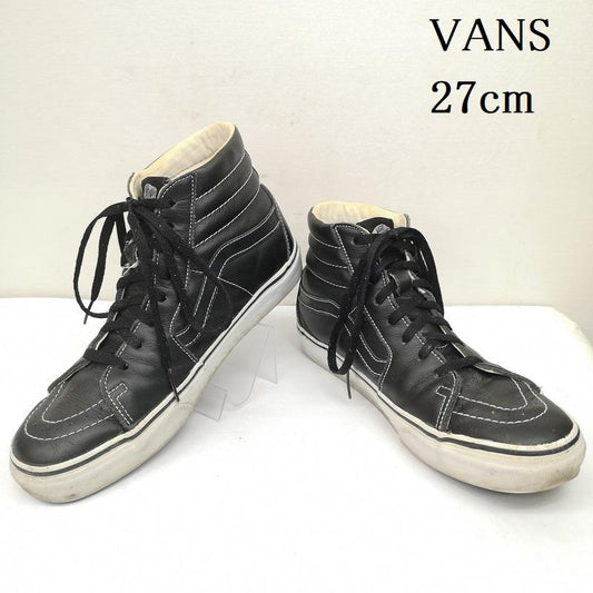 バンズ VANS スニーカー スニーカー SK8-HI スケートハイ オール レザー スニーカー 27.0cm 黒 / ブラック / black メンズ USED 古着 中古 50146740