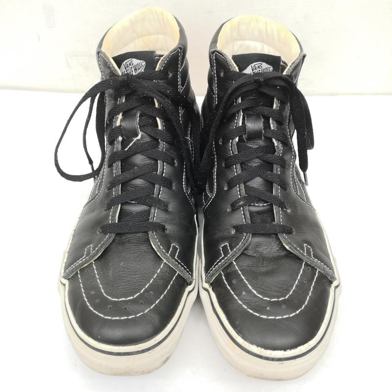 バンズ VANS スニーカー スニーカー SK8-HI スケートハイ オール レザー スニーカー 27.0cm 黒 / ブラック / black メンズ USED 古着 中古 50146740