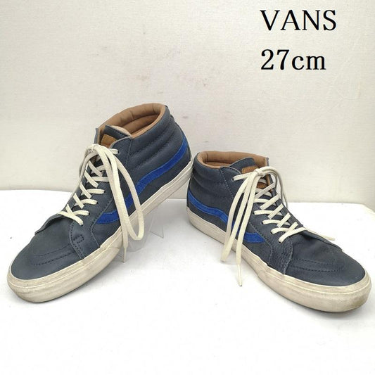 バンズ VANS スニーカー スニーカー レザー ハイカット スニーカー 27.0cm 青 / ブルー / blue メンズ USED 古着 中古 50146748