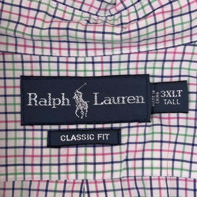 ラルフローレン RALPHLAUREN シャツ、ブラウス 長袖 90年代 ビンテージ CLASSIC FIT ビッグサイズ チェック柄 コットン ボタンダウン シャツ 90s - メンズ USED 古着 中古 50146755