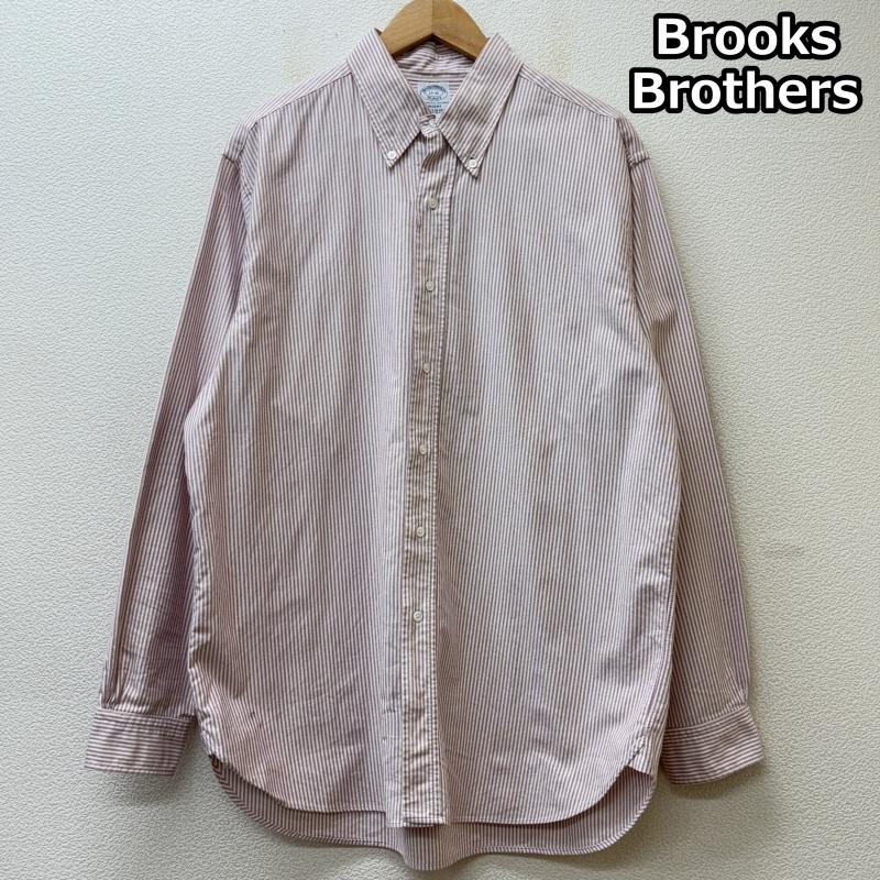 ブルックス ブラザーズ BROOKS BROTHERS シャツ、ブラウス 長袖 USA製 ロンドンストライプ スーピマコットン オックスフォード ボタンダウン シャツ - メンズ USED 古着 中古 50146756