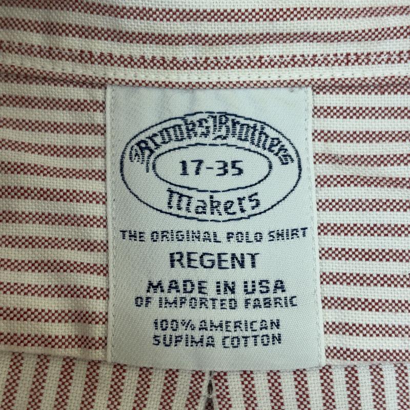 ブルックス ブラザーズ BROOKS BROTHERS シャツ、ブラウス 長袖 USA製 ロンドンストライプ スーピマコットン オックスフォード ボタンダウン シャツ - メンズ USED 古着 中古 50146756
