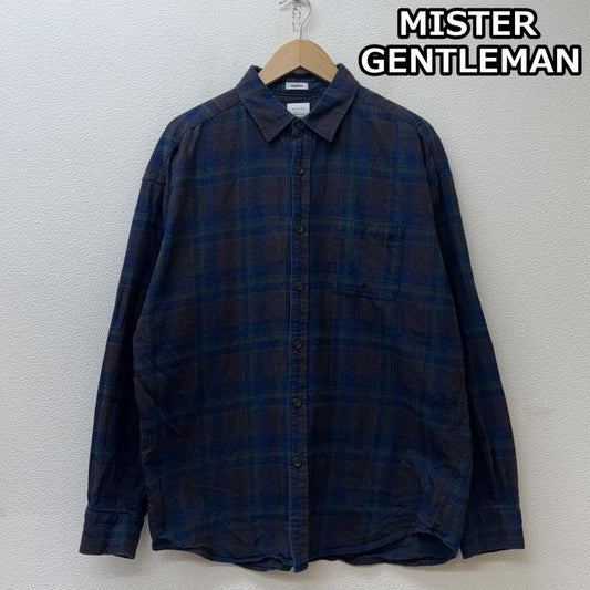 ミスタージェントルマン MR.GENTLEMAN シャツ、ブラウス 長袖 MODERN チェック柄 レギュラーカラー 長袖 シャツ 起毛 L メンズ USED 古着 中古 50146759