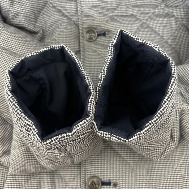 アイディウェアリング EYE. D WEARing コート コート一般 キルティングコート リバーシブル ハウンドツース A0484FC216 4 千鳥格子 紺 / ネイビー / navy メンズ USED 古着 中古 50146765