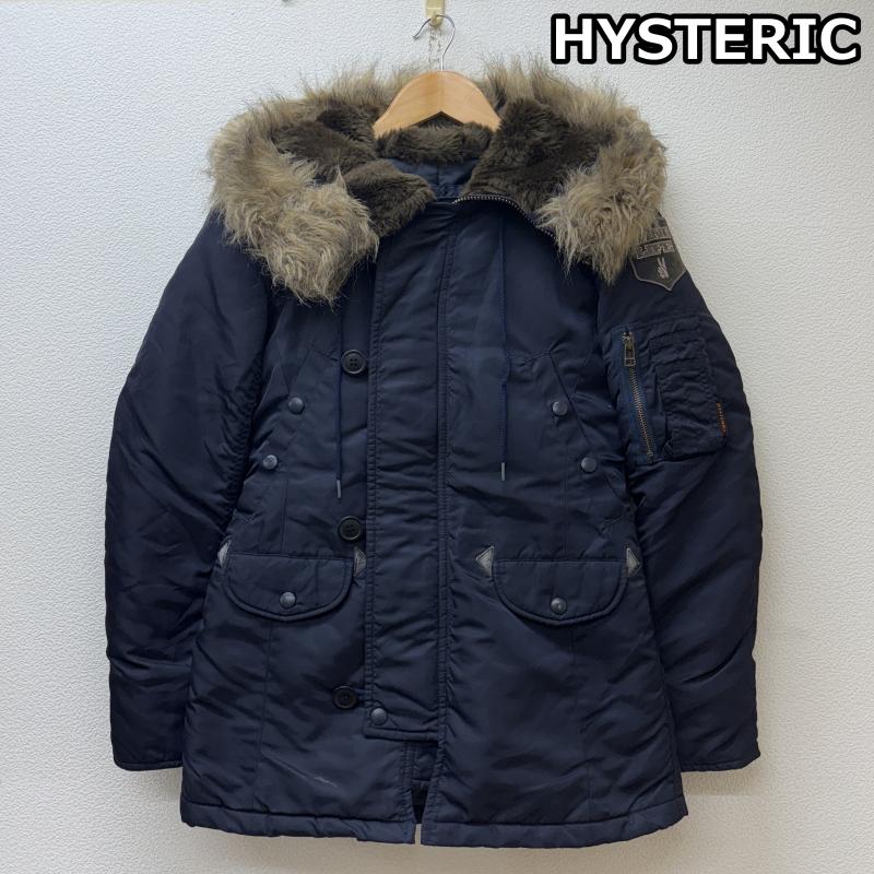 ヒステリック HYSTERIC ジャケット、上着 ジャンパー、ブルゾン N-3B ショート丈 ミリタリー フライト ボンバー ジャケット 紺 ネイビー 2AC-8070 FREE 紺 / ネイビー / navy メンズ USED 古着 中古 50146774