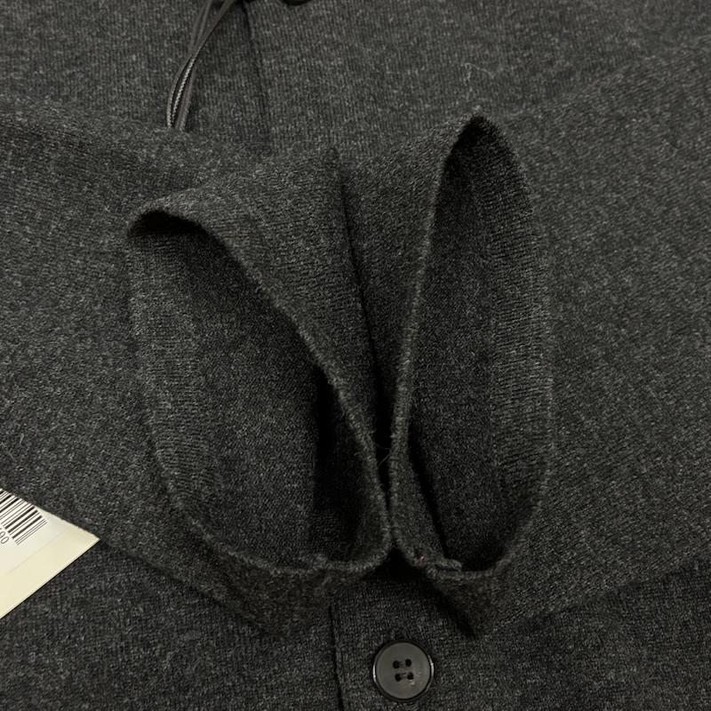 オーラリー AURALEE カーディガン 長袖 25AW HIGH TWIST WOOL KNIT SHIRT CARDIGAN ウール ニット シャツ カーディガン A25AC01CK 5 無地 ダークグレー / ダークグレー / X チャコールグレー / チャコールグレー / メンズ USED 古着 中古 50146809