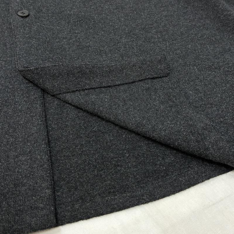 オーラリー AURALEE カーディガン 長袖 25AW HIGH TWIST WOOL KNIT SHIRT CARDIGAN ウール ニット シャツ カーディガン A25AC01CK 5 無地 ダークグレー / ダークグレー / X チャコールグレー / チャコールグレー / メンズ USED 古着 中古 50146809