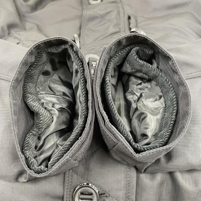 エディーバウアー Eddie Bauer ジャケット、上着 ジャンパー、ブルゾン ジャケット ブルゾン フルジップアップ チェックライナー付き 防寒 001-9127 752170 S 無地 黒 / ブラック / black メンズ USED 古着 中古 50146827