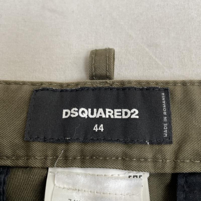 ディースクエアード2 DSQUARED2 パンツ ワークパンツ、ペインターパンツ 74KA097441794 パッチワーク ペイント加工 トラウザーパンツ ダメージ加工 クラッシュ 44 ダメージ加工 X  カーキ / カーキ / khaki メンズ USED 古着 中古 50146840