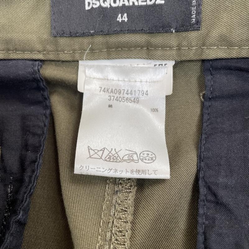 ディースクエアード2 DSQUARED2 パンツ ワークパンツ、ペインターパンツ 74KA097441794 パッチワーク ペイント加工 トラウザーパンツ ダメージ加工 クラッシュ 44 ダメージ加工 X  カーキ / カーキ / khaki メンズ USED 古着 中古 50146840