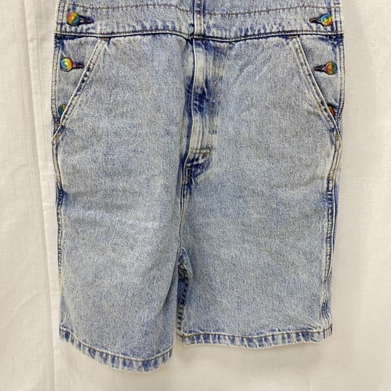 リーバイス Levi s サロペット・オーバーオール サロペット、オーバーオール Levi s PREMIUM レインボータグ ハーフオーバーオール ライトブルー メキシコ製 S 無地 水色 / ライトブルー / レディース USED 古着 中古 50146876