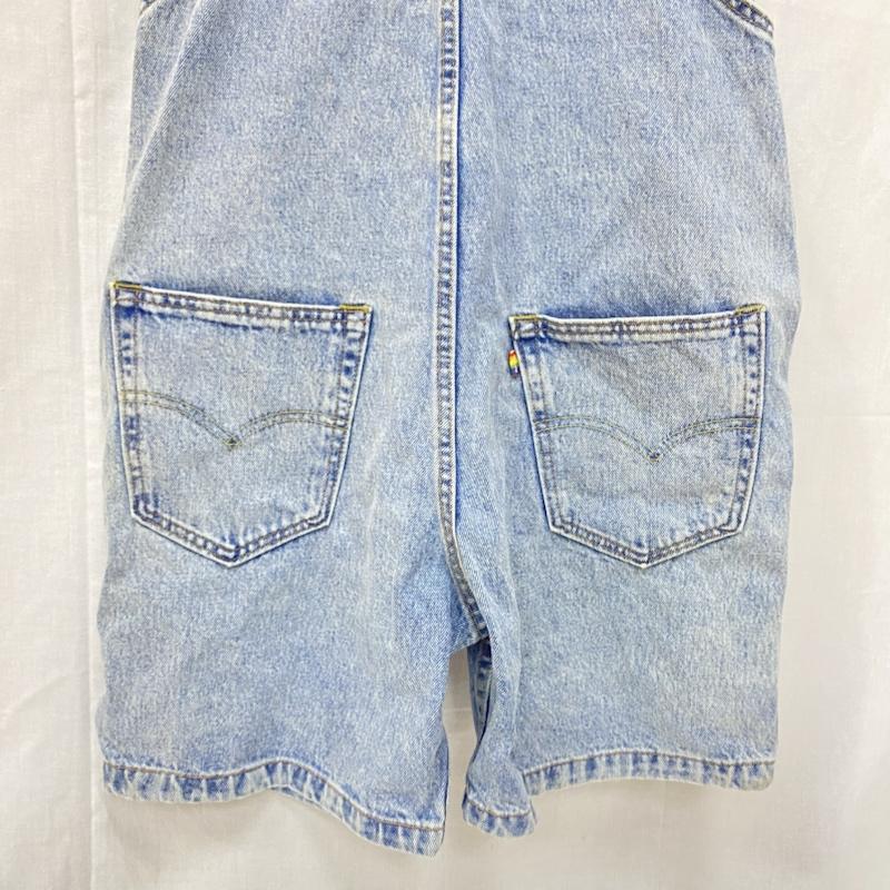リーバイス Levi s サロペット・オーバーオール サロペット、オーバーオール Levi s PREMIUM レインボータグ ハーフオーバーオール ライトブルー メキシコ製 S 無地 水色 / ライトブルー / レディース USED 古着 中古 50146876