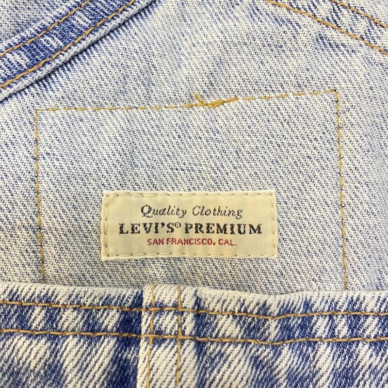 リーバイス Levi s サロペット・オーバーオール サロペット、オーバーオール Levi s PREMIUM レインボータグ ハーフオーバーオール ライトブルー メキシコ製 S 無地 水色 / ライトブルー / レディース USED 古着 中古 50146876