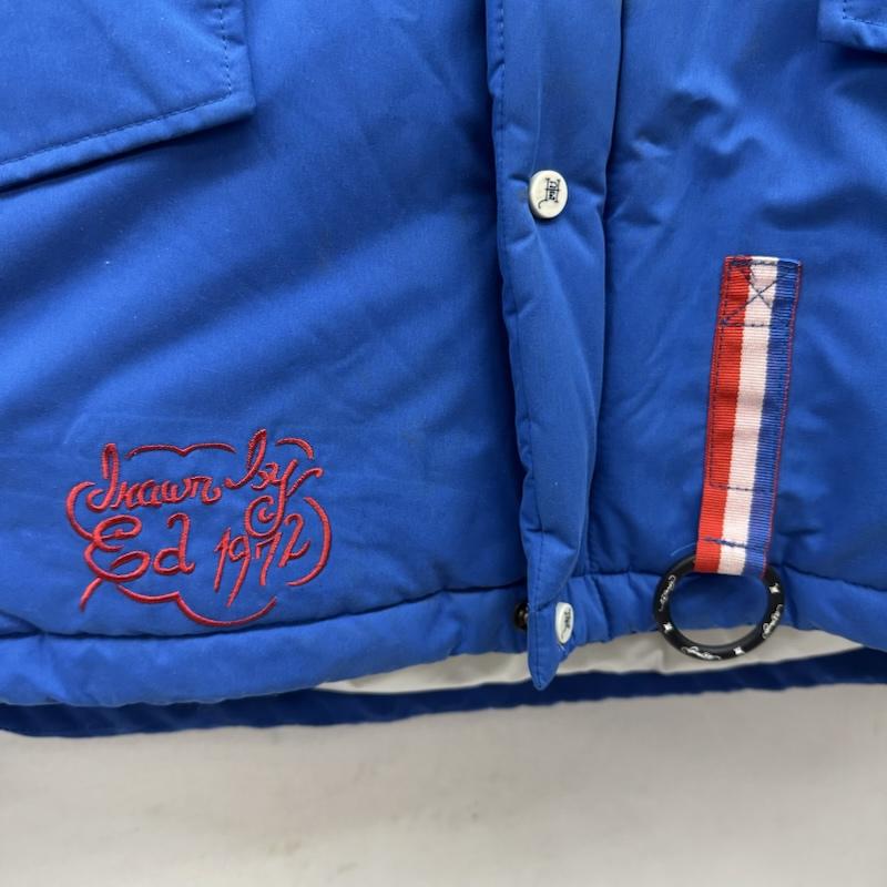 エドハーディー Ed Hardy ジャケット、上着 ジャンパー、ブルゾン イーグル プリント ナイロン 中綿 ジャケット 刺繍 ワッペン XL 青 / ブルー / blue メンズ USED 古着 中古 50146890