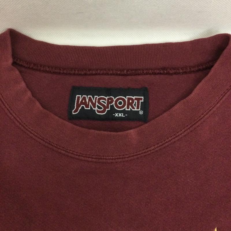 ジャンスポーツ JANSPORT トレーナー 長袖 jansport concordia スウェット 刺繍 カレッジ XXL 刺繍 えんじ / ワインレッド / dark red メンズ USED 古着 中古 50146892