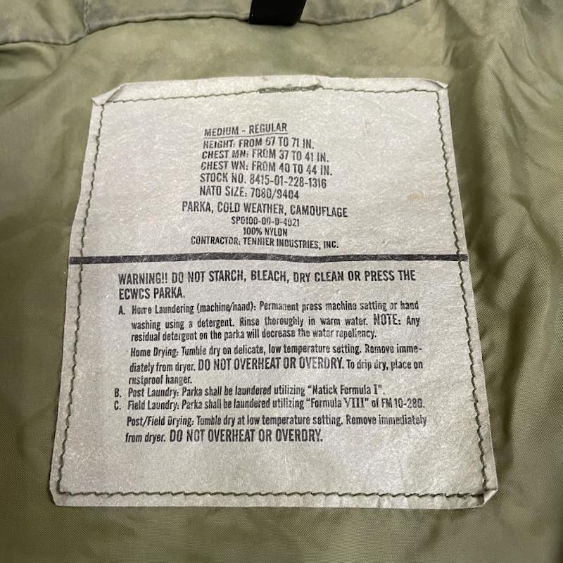 古着 USED ジャケット、上着 ジャンパー、ブルゾン 00s アメリカ軍 ECW PARKA 1st GENERATION GORE TEX PARKA ウッドランドカモ パーカー M カモフラージュ柄・迷彩 マルチカラー / マルチカラー / multicolor メンズ USED 古着 中古 50146893