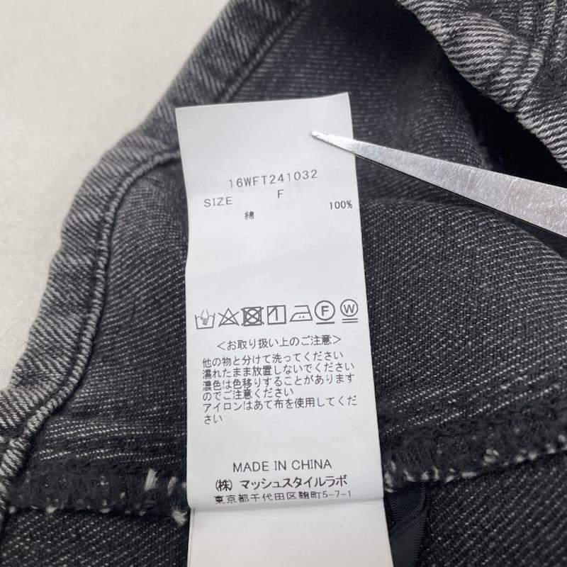 スタイリング styling/ チューブトップ、ベアトップ チューブトップ、ベアトップ 16WFT241032 レディース デニム ビスチェ フレア 無地 ベルト付き one 無地 黒 / ブラック / black レディース USED 古着 中古 50146924