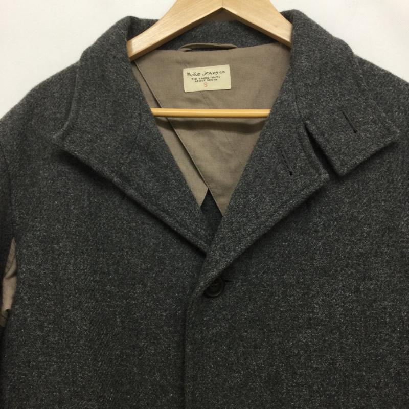 ヌーディージーンズ Nudie Jeans コート コート一般 ヌーディージーンズ GUTHRIE WOOL COAT チェスターコート S 無地 灰 / グレー / gray メンズ USED 古着 中古 50146926