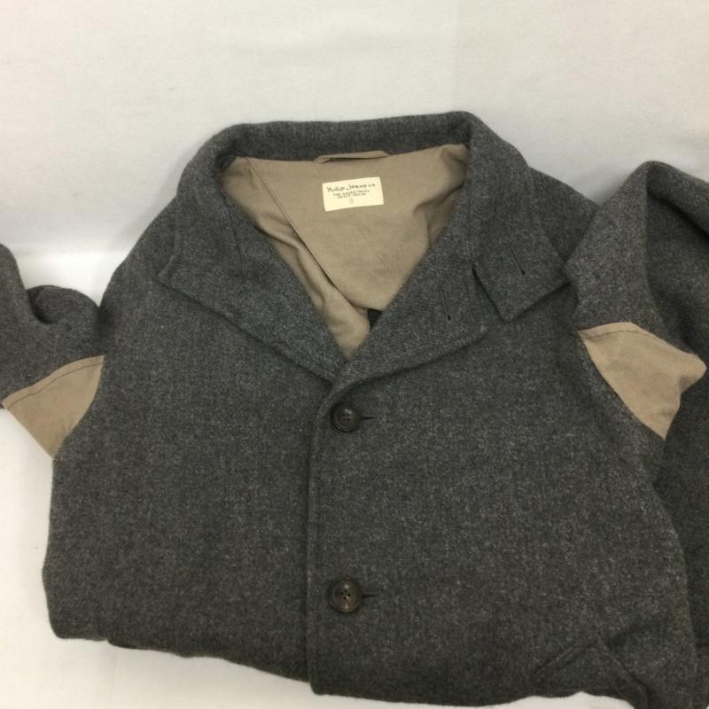 ヌーディージーンズ Nudie Jeans コート コート一般 ヌーディージーンズ GUTHRIE WOOL COAT チェスターコート S 無地 灰 / グレー / gray メンズ USED 古着 中古 50146926
