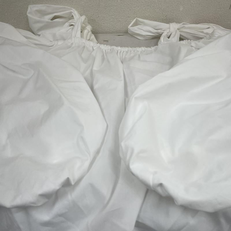 スタイリング styling/ シャツ、ブラウス 長袖 16WFB241051 オフショルダー ギャザー シャツ ブラウス 肩開き 無地 リボン FREE 無地 白 / ホワイト / white レディース USED 古着 中古 50146938