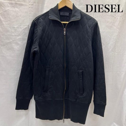 ディーゼル ブラック ゴールド DIESEL BLACK GOLD ジャケット、上着 ジャンパー、ブルゾン キルティングジャケット ジップアップジャケット ダブルジップ ブラック リブ Mサイズ M 無地 黒 / ブラック / black メンズ USED 古着 中古 50146949