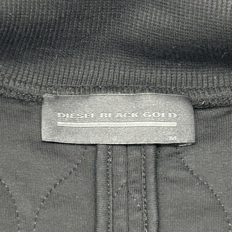 ディーゼル ブラック ゴールド DIESEL BLACK GOLD ジャケット、上着 ジャンパー、ブルゾン キルティングジャケット ジップアップジャケット ダブルジップ ブラック リブ Mサイズ M 無地 黒 / ブラック / black メンズ USED 古着 中古 50146949