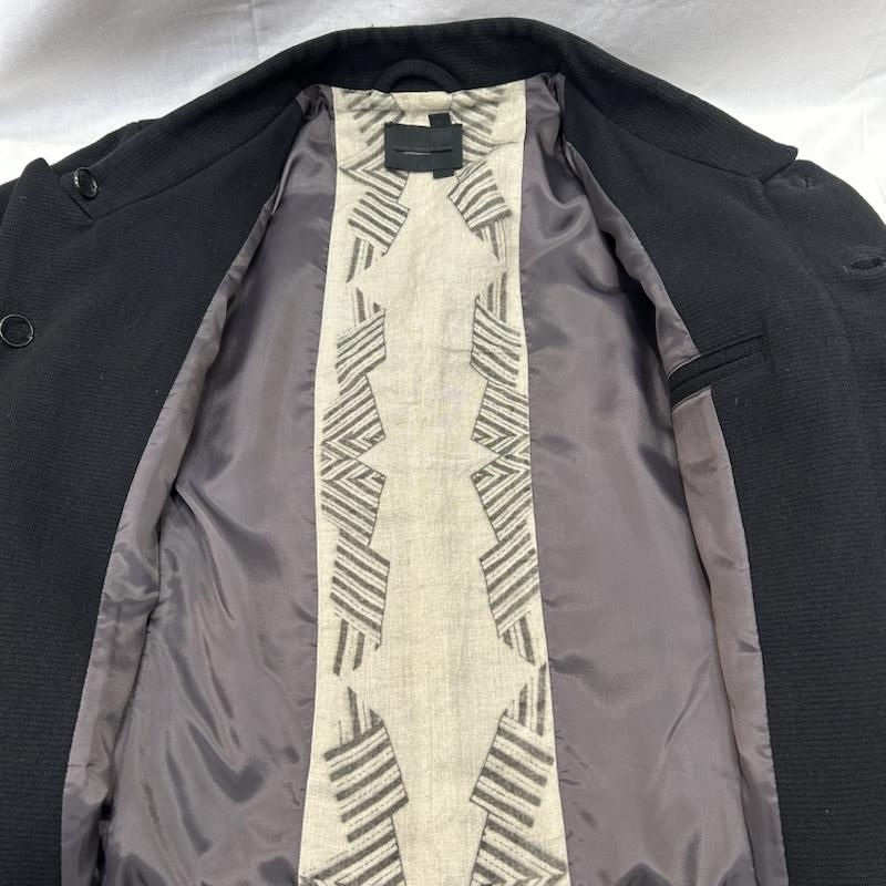 ディーゼル ブラック ゴールド DIESEL BLACK GOLD ジャケット、上着 ジャンパー、ブルゾン スタンドカラージャケット 裏地柄 ウエストタブ Lサイズ ブラック L 無地 黒 / ブラック / black メンズ USED 古着 中古 50146955