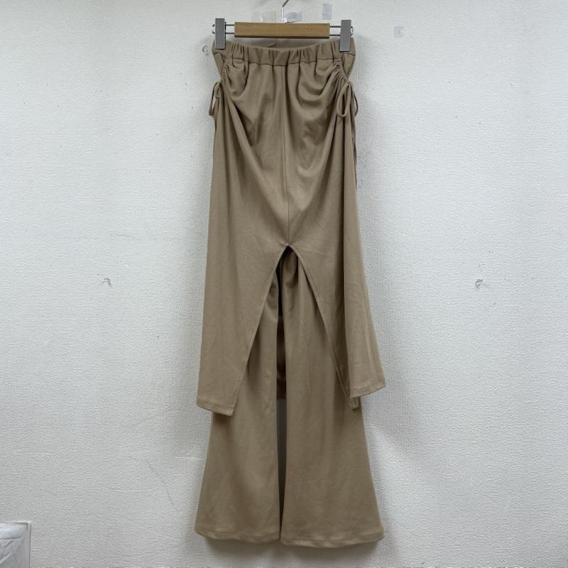 クラネ CLANE パンツ ワークパンツ、ペインターパンツ PANTS LAYRED SIDE SHIRRING SKIRT レイヤード スカート 18109-6032 1 無地 ベージュ / ベージュ / beige レディース USED 古着 中古 50146985