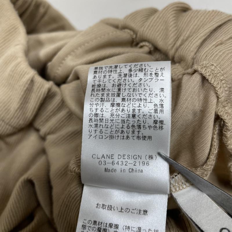クラネ CLANE パンツ ワークパンツ、ペインターパンツ PANTS LAYRED SIDE SHIRRING SKIRT レイヤード スカート 18109-6032 1 無地 ベージュ / ベージュ / beige レディース USED 古着 中古 50146985