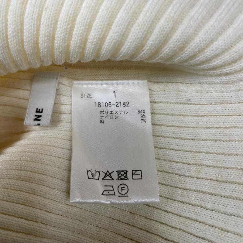クラネ CLANE タンクトップ タンクトップ 25SS W FACE HOLE KNIT TOPS ダブルフェイス ホール ニット トップス 18106-2182 1 無地 オフホワイト / オフホワイト / レディース USED 古着 中古 50146987