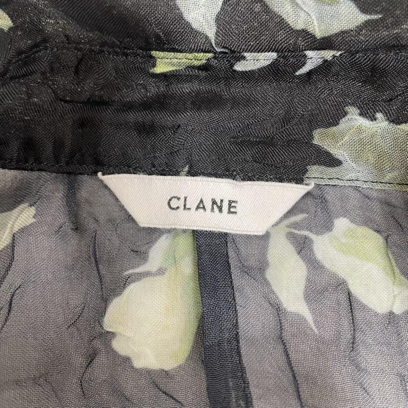 クラネ CLANE シャツ、ブラウス 半袖 半袖 シャツ SHEER FLOWER SHORT SLEEVE SHIRTS フラワー 18122-4222 1 花柄 X 総柄 黒 / ブラック / black X マルチカラー / マルチカラー / multicolor レディース USED 古着 中古 50146991