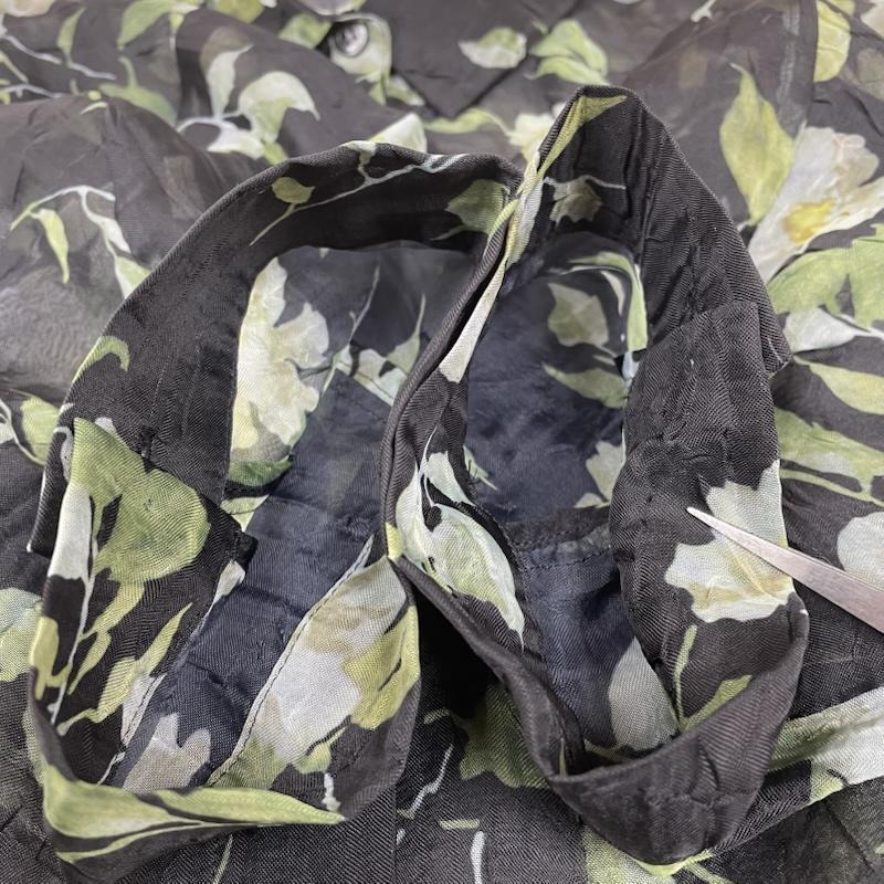 クラネ CLANE シャツ、ブラウス 半袖 半袖 シャツ SHEER FLOWER SHORT SLEEVE SHIRTS フラワー 18122-4222 1 花柄 X 総柄 黒 / ブラック / black X マルチカラー / マルチカラー / multicolor レディース USED 古着 中古 50146991