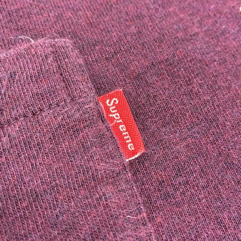 シュプリーム Supreme Tシャツ 半袖 2010AW Pocket Tee ポケット Tシャツ ヘビーウェイト コットン クルーネック M ワンポイント X ロゴ、文字 えんじ / ワインレッド / dark red メンズ USED 古着 中古 50146994