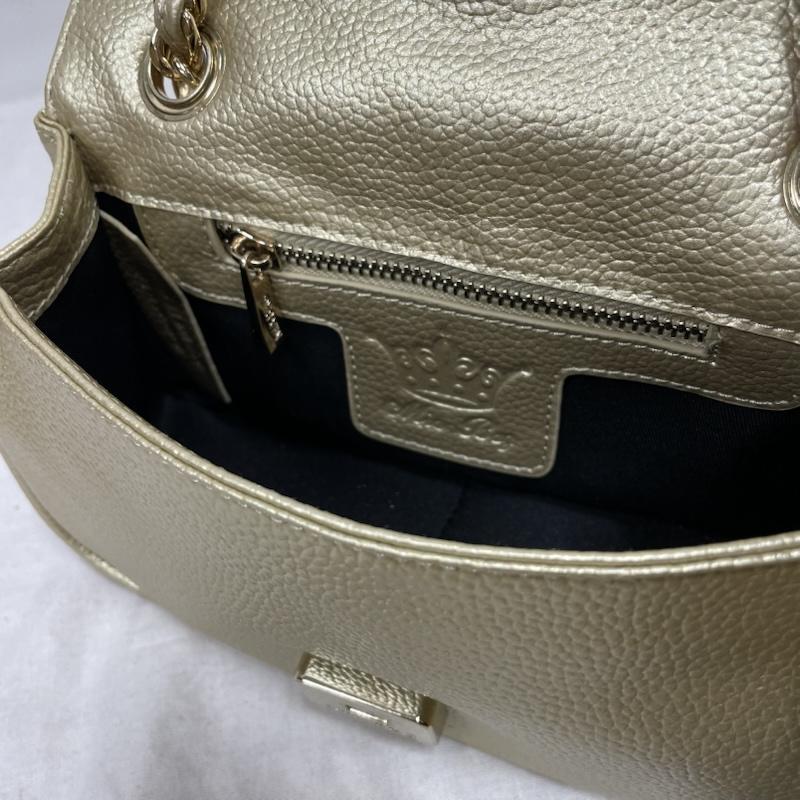 古着 USED ショルダーバッグ ショルダーバッグ MIA BAG ミアバッグ チェーン ショルダー バッグ キルティング ワッペン パッチ レザー - ロゴ、文字 X 刺繍 金 / ゴールド / gold color X マルチカラー / マルチカラー / multicolor レディース USED 古着 中古 50147005