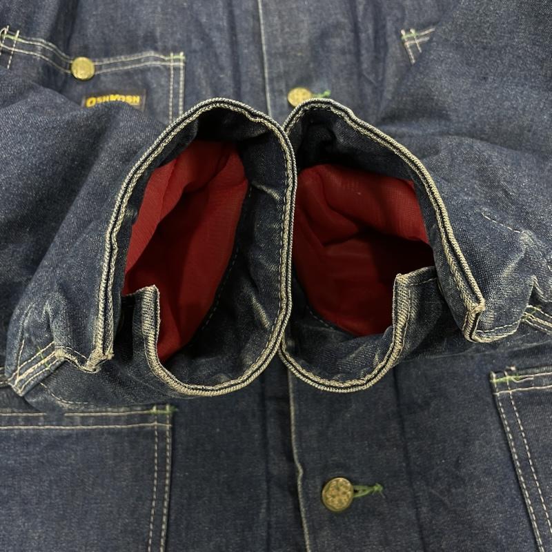 オシュコシュ OSHKOSH ジャケット、上着 ジャケット、ブレザー 70 s デニム カバーオール ヴィンテージ 42R コーデュロイ USA製 42 ワンポイント X ロゴ、文字 X 刺繍 インディゴ / インディゴ / Indigo X チャコールグレー / チャコールグレー / メンズ USED 古着 中古 50147032