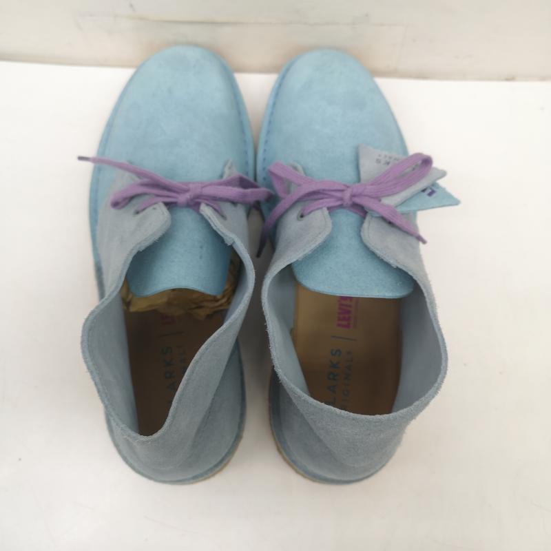 クラークス Clarks ブーツ 一般 Levi s D62920001 Desert Boot リーバイス デザート チャッカ ブーツ 26.0cm 水色 / ライトブルー / メンズ USED 古着 中古 50147053