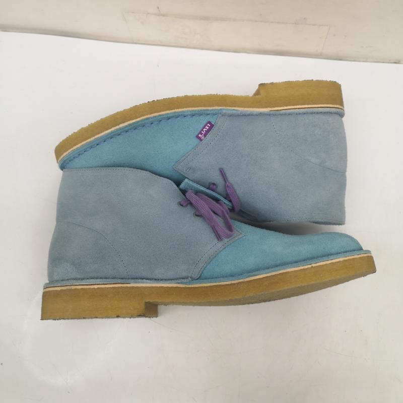 クラークス Clarks ブーツ 一般 Levi s D62920001 Desert Boot リーバイス デザート チャッカ ブーツ 26.0cm 水色 / ライトブルー / メンズ USED 古着 中古 50147053