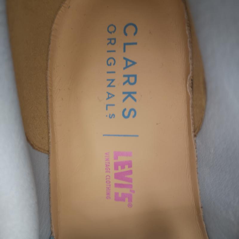 クラークス Clarks ブーツ 一般 Levi s D62920001 Desert Boot リーバイス デザート チャッカ ブーツ 26.0cm 水色 / ライトブルー / メンズ USED 古着 中古 50147053
