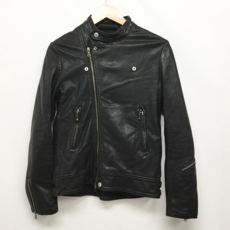 マカフィー MACPHEE ジャケット、上着 レザージャケット MACPHEE マカフィー レザー ジャケット ライダース 36 ブラック 黒 羊革 36 無地 黒 / ブラック / black レディース USED 古着 中古 50147072