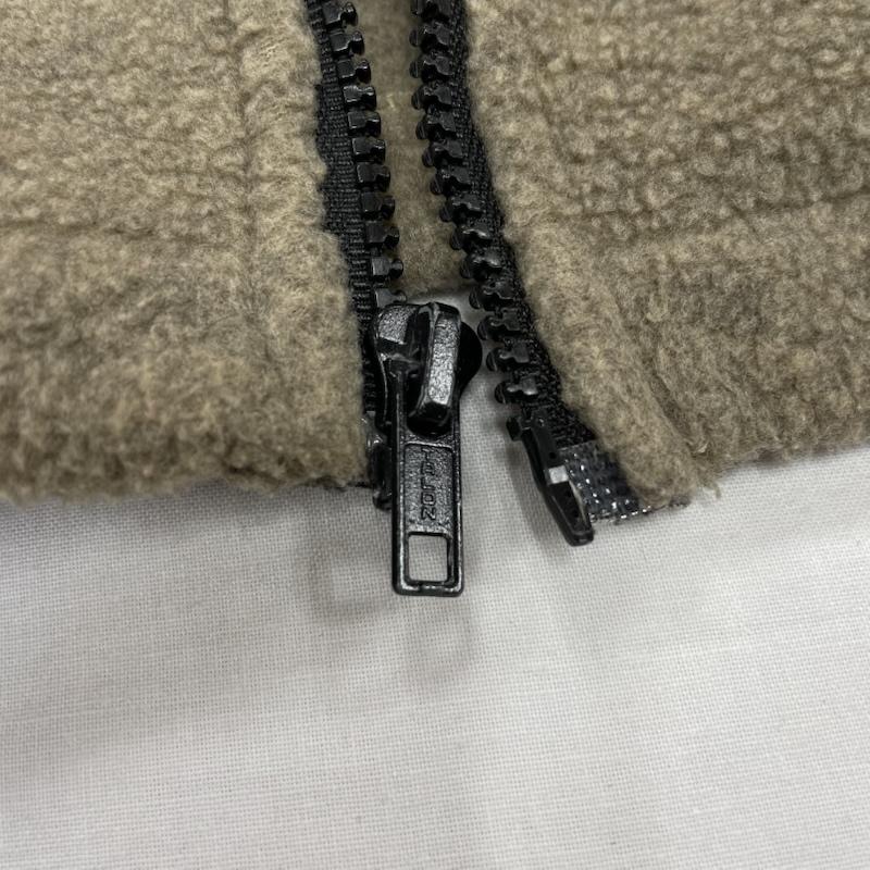 エディーバウアー Eddie Bauer ジャケット、上着 ジャンパー、ブルゾン フリース フルジップ ジャケット ヴィンテージ メキシコ製 L 無地 ベージュ / ベージュ / beige X 黒 / ブラック / black メンズ USED 古着 中古 50147081