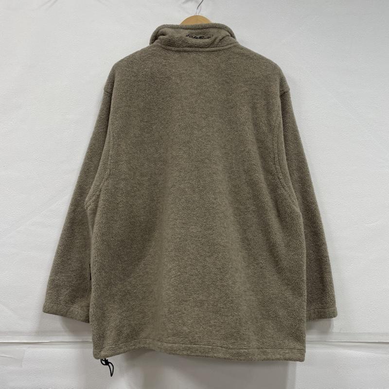 エディーバウアー Eddie Bauer ジャケット、上着 ジャンパー、ブルゾン フリース フルジップ ジャケット ヴィンテージ メキシコ製 L 無地 ベージュ / ベージュ / beige X 黒 / ブラック / black メンズ USED 古着 中古 50147081