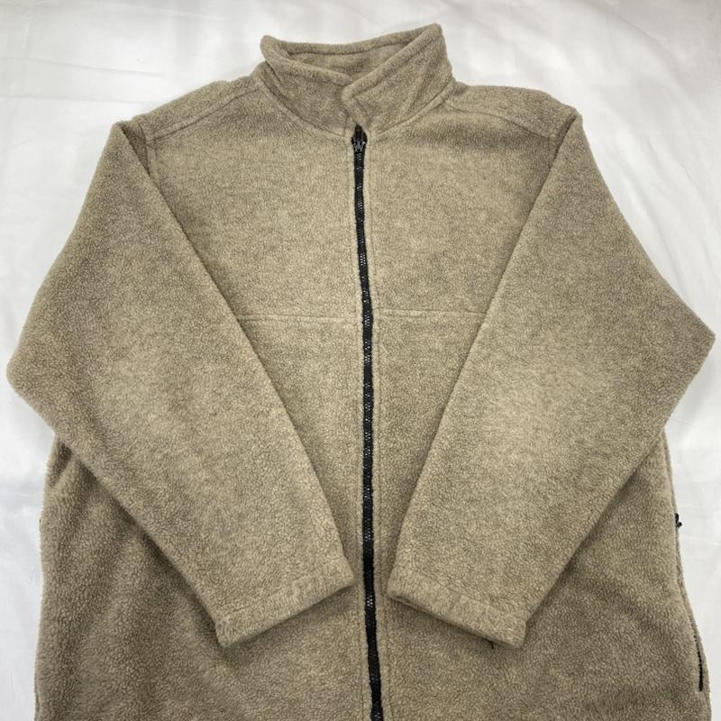 エディーバウアー Eddie Bauer ジャケット、上着 ジャンパー、ブルゾン フリース フルジップ ジャケット ヴィンテージ メキシコ製 L 無地 ベージュ / ベージュ / beige X 黒 / ブラック / black メンズ USED 古着 中古 50147081