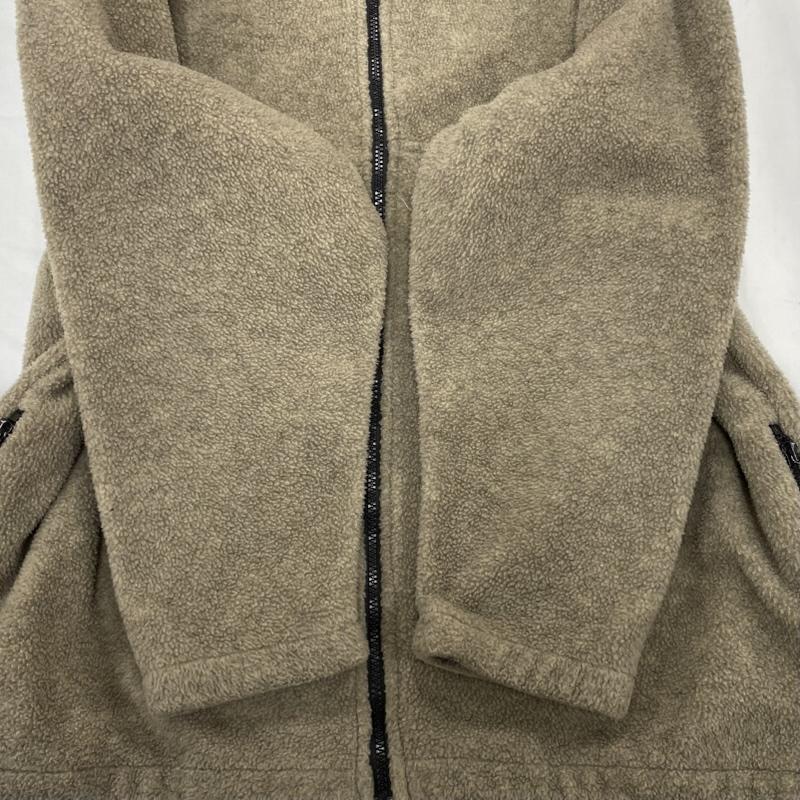 エディーバウアー Eddie Bauer ジャケット、上着 ジャンパー、ブルゾン フリース フルジップ ジャケット ヴィンテージ メキシコ製 L 無地 ベージュ / ベージュ / beige X 黒 / ブラック / black メンズ USED 古着 中古 50147081