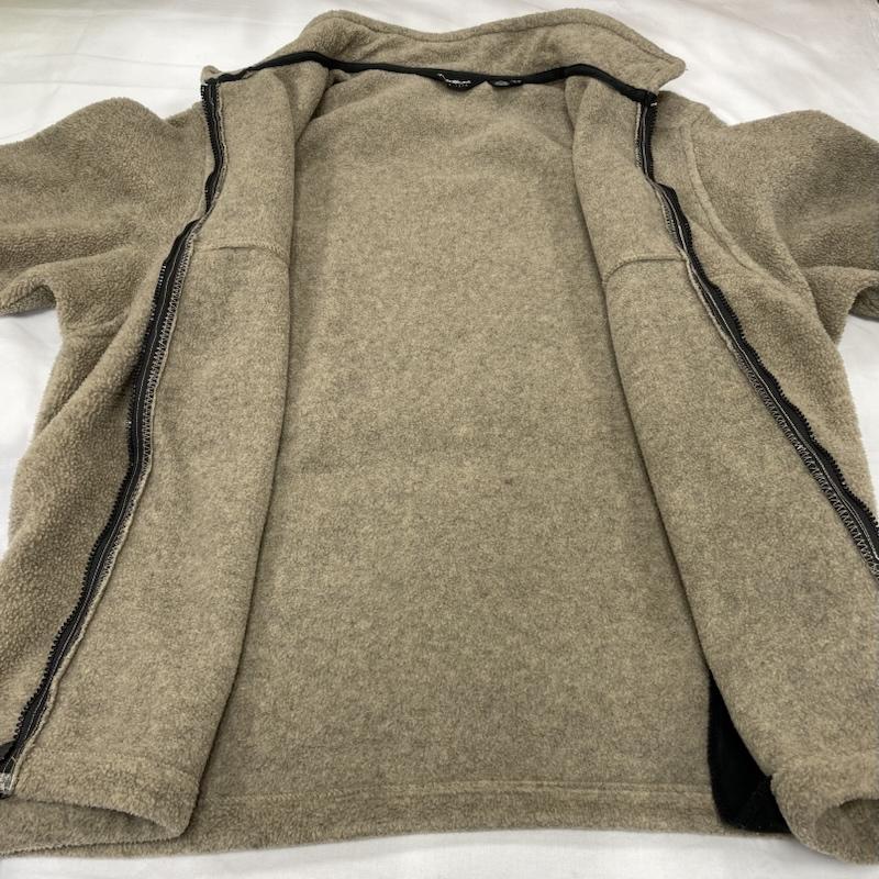 エディーバウアー Eddie Bauer ジャケット、上着 ジャンパー、ブルゾン フリース フルジップ ジャケット ヴィンテージ メキシコ製 L 無地 ベージュ / ベージュ / beige X 黒 / ブラック / black メンズ USED 古着 中古 50147081