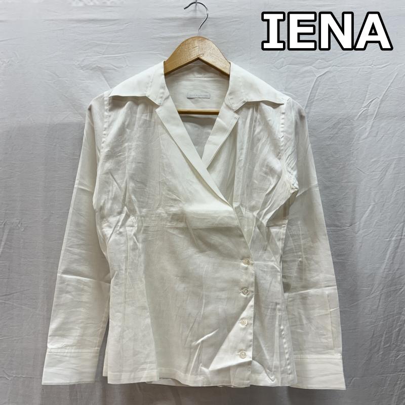 イエナ IENA シャツ、ブラウス 長袖 ビッグカラー ダブル スタイル 長袖 シャツ 白 ホワイト - 白 / ホワイト / white レディース USED 古着 中古 50147101