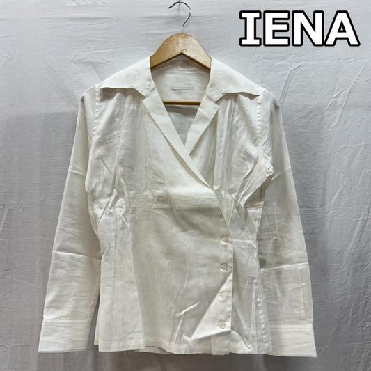イエナ IENA シャツ、ブラウス 長袖 ビッグカラー ダブル スタイル 長袖 シャツ 白 ホワイト - 白 / ホワイト / white レディース USED 古着 中古 50147101